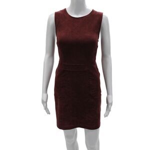 Bishop and Young Women Sheath Dress Red Sleeveless Short Size L